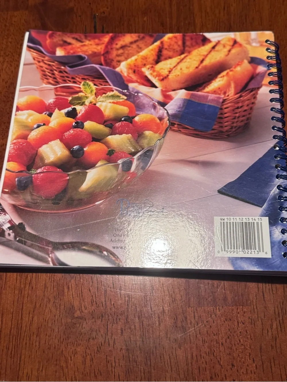 The Pampered Chef Casual Cooking Cookbook - Blue & Green Cover